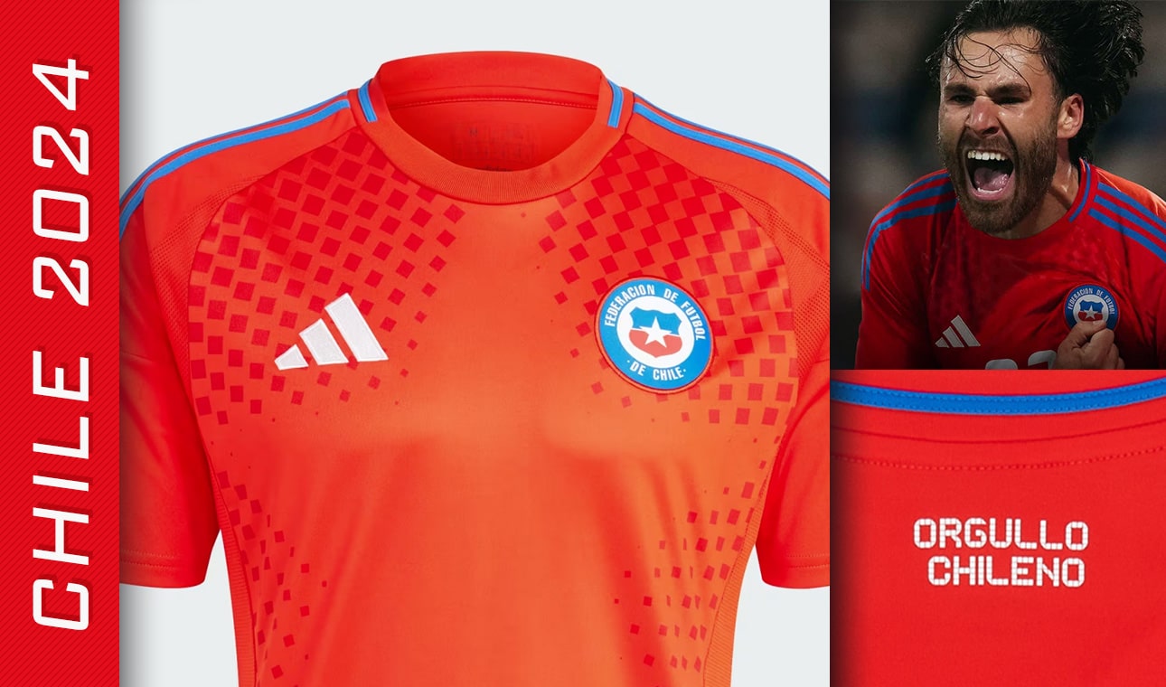Details of the Chile 2024 Adidas  jersey