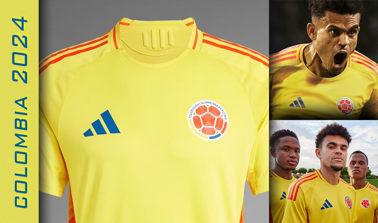 Details of the Colombia 2024 Adidas  jersey