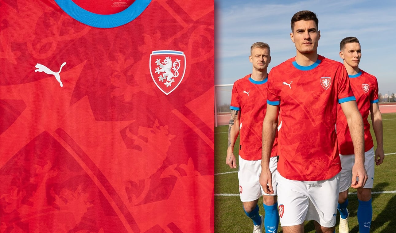 Details of the Czech Republic 2024 Puma  jersey