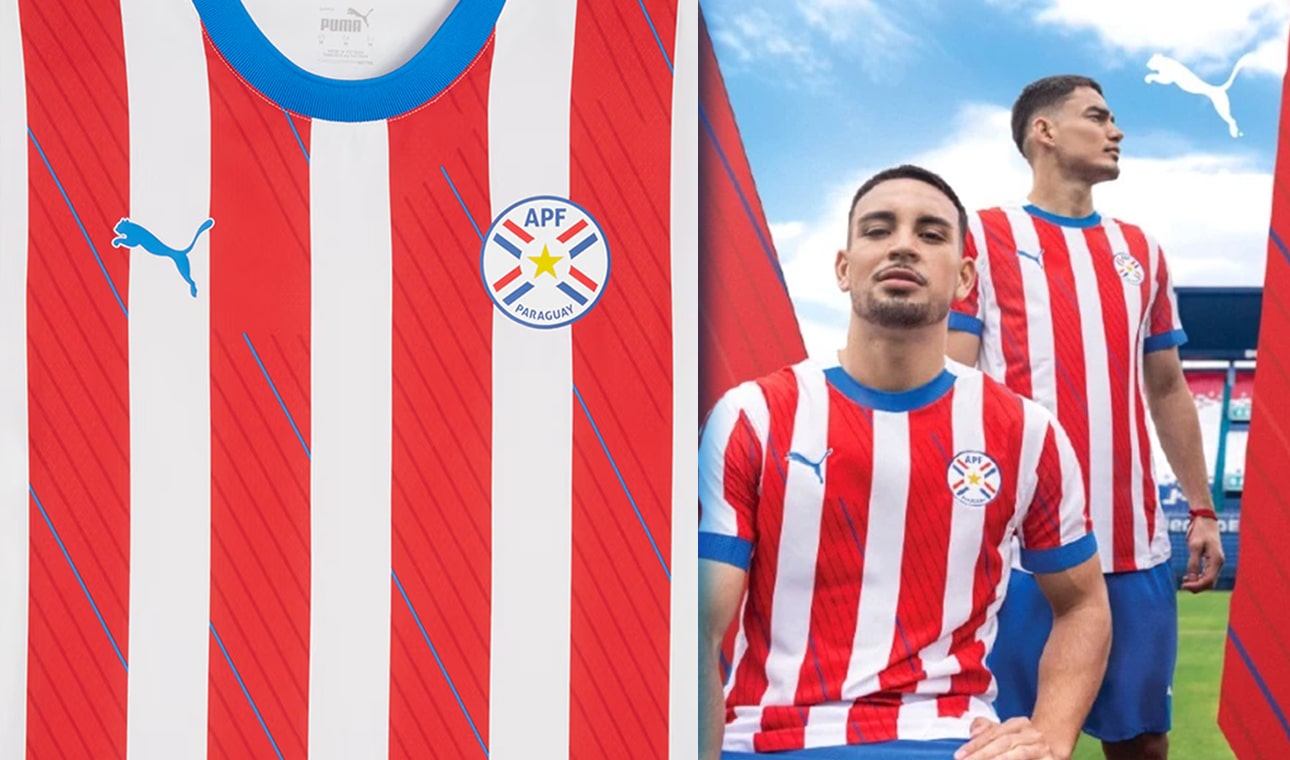 Details of the Paraguay 2024 Puma  jersey