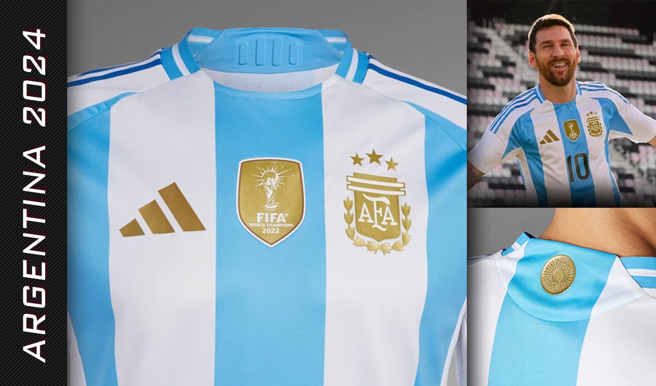 Details of the Argentina 2024 Adidas  shirt
