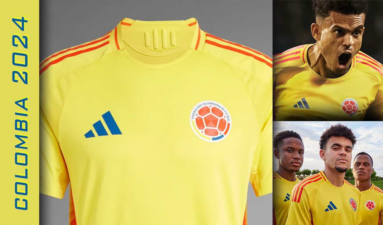 Details of the Colombia 2024 Adidas  shirt