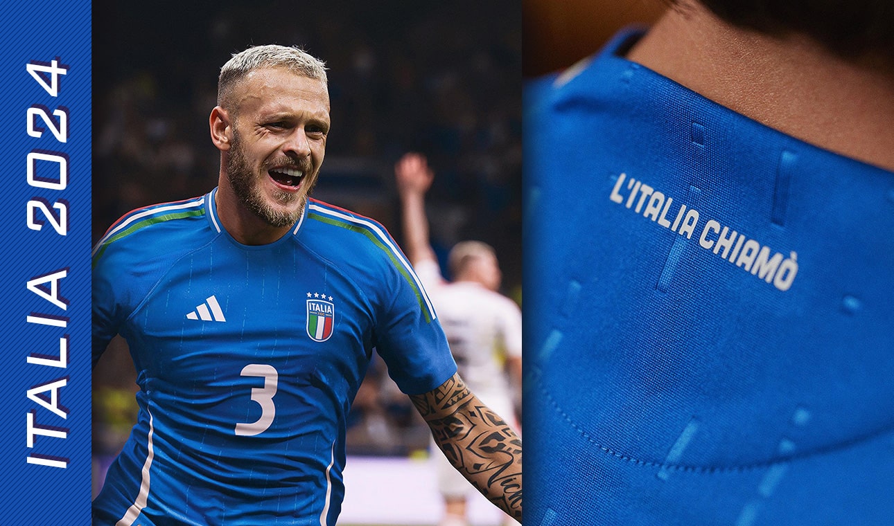 Details of the Italy 2024 Adidas  shirt