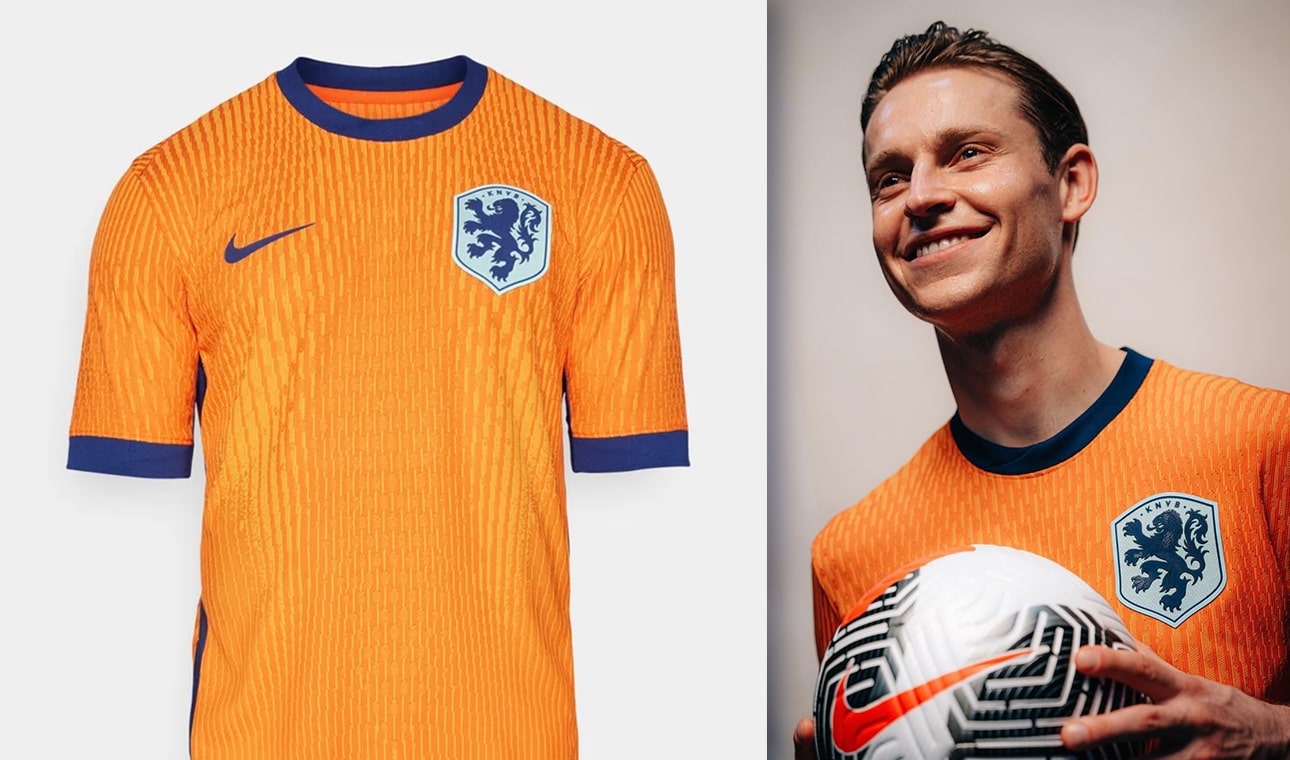 Details of the Netherlands 2024 Nike  shirt