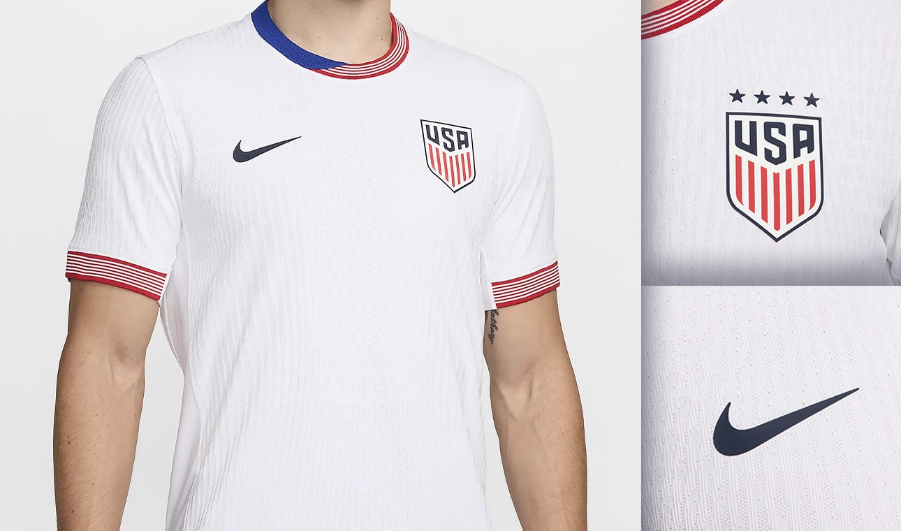 Details of the USA 2024 Nike  shirt