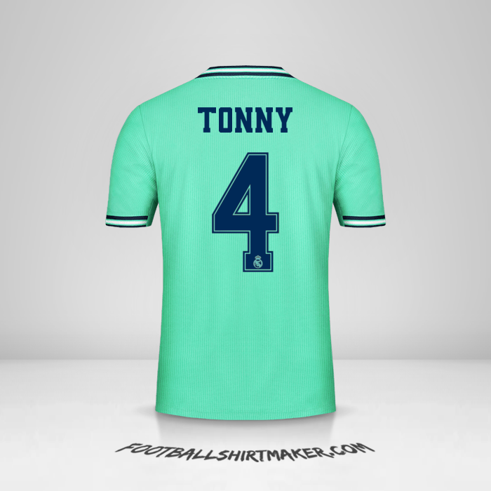 Crea tu camiseta Real Madrid CF 2019/20 con tu Nombre y Número